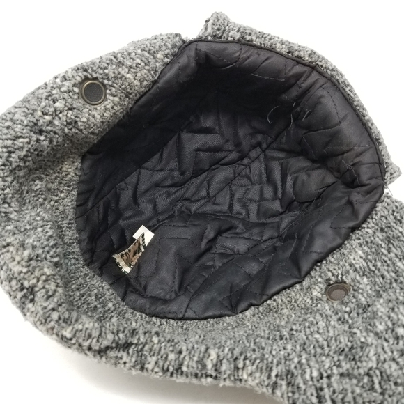 Broner Mens Trapper Hat Knit Plush Gray Size XL Unsex Quilted Lining Warm Winter - Picture 10 of 11